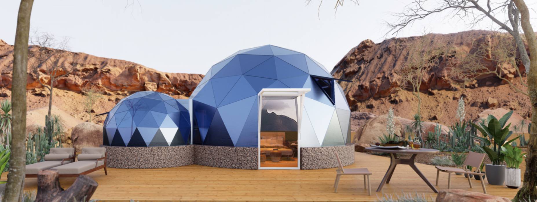 邓州市球形智能光伏玻璃星空房